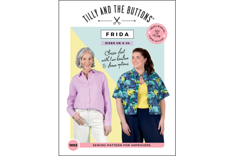 Tilly and the Buttons Frida Shirt Size 6 to 34