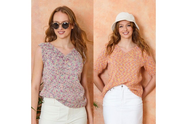 Tops knitted in Cottonsoft Crystal DK - 6303
