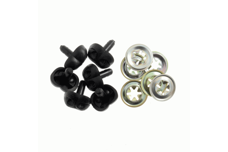 Toy Noses Solid Black Dog / Animal 18mm