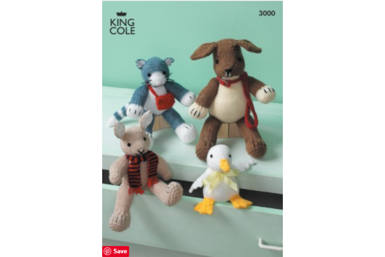 Toys Knitted in Various King Cole DK - 3000