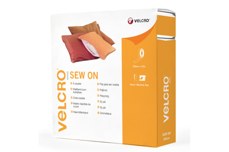 Velcro/Hook & Loop Tape: Sew-On, 30mm, White