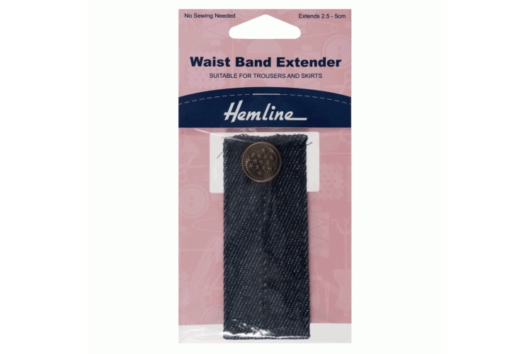 Waistband Extender - Button in Dark Denim