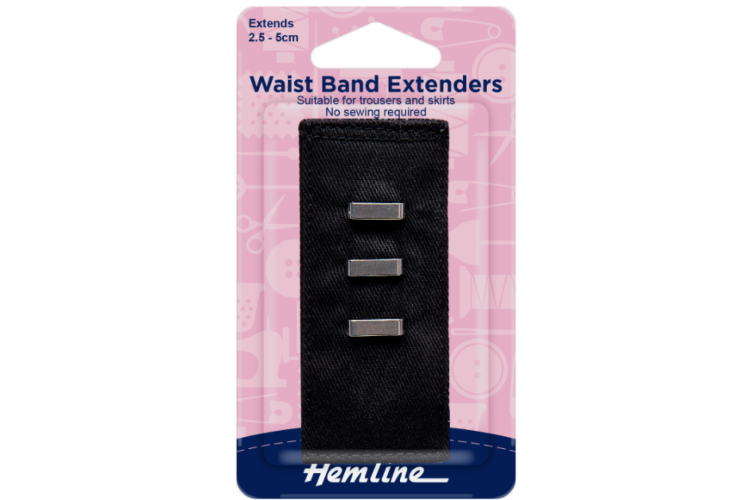  Waistband Extender - Hook in Black