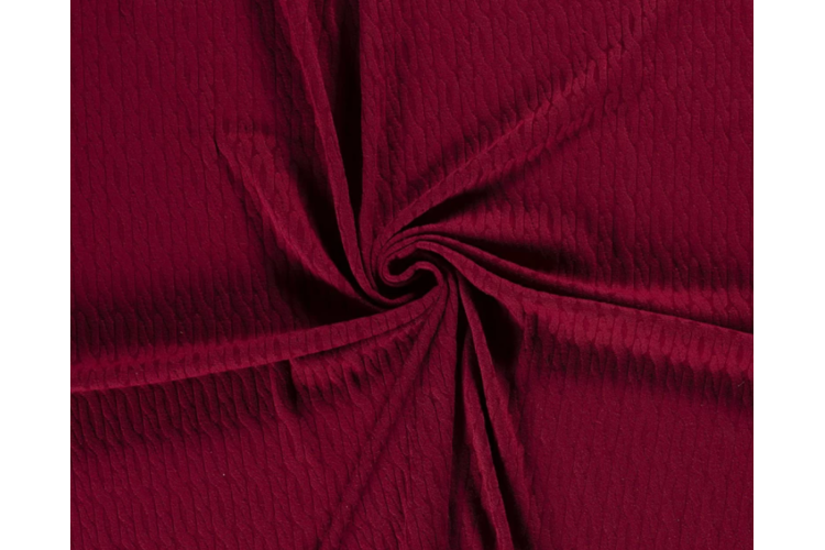 Warm Wooly Cable Knit 60% Cotton 35% Polyester 5% Elastane 150cm