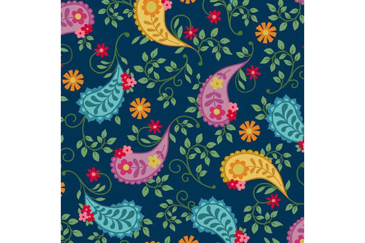 Whimsy by Kim Schaefer - Big Paisley 112cm Wide 100% Cotton