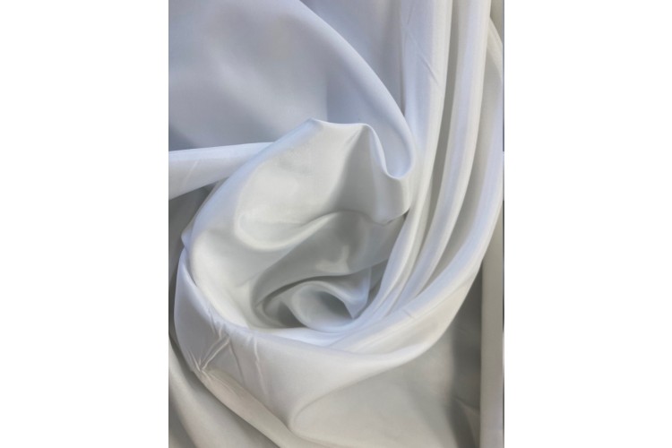 White Dress Lining 100% Polyester 148cm Wide