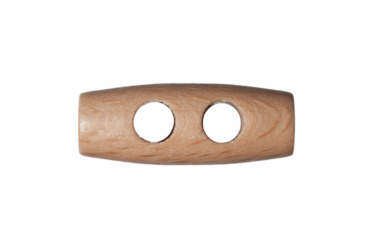 Wooden Toggle, 25mm 2 Hole Button