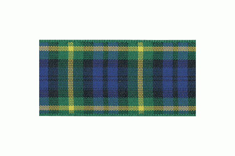 Woven Tartan Ribbon 25mm, Gordon