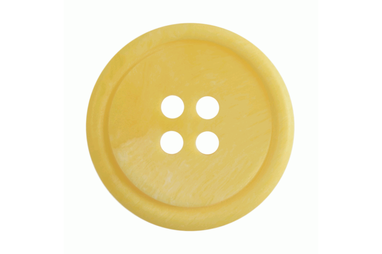 Yellow Ombre Resin, 15mm 4 Hole Button