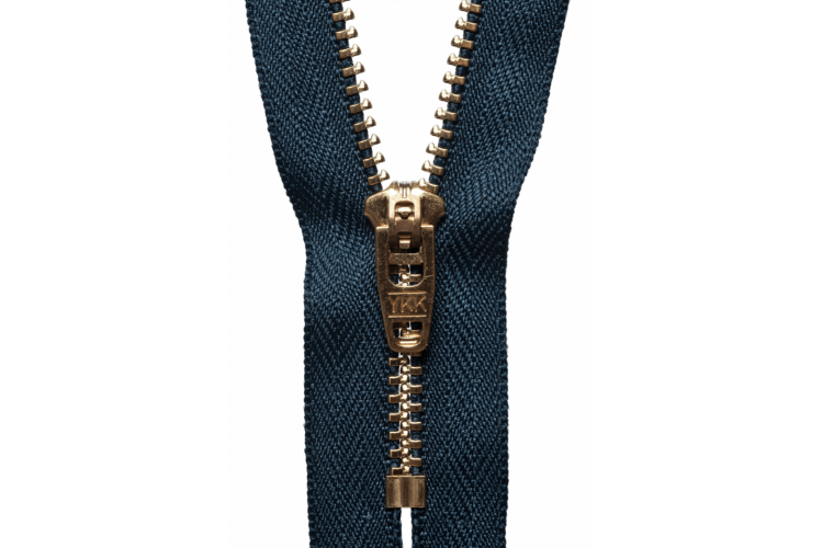 YKK Brass Jeans Zip, 13cm, Dark Navy 560