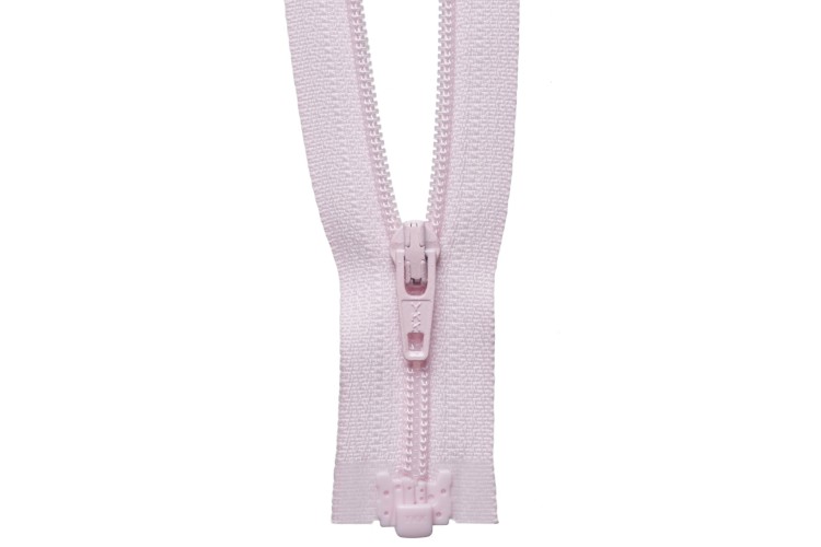 YKK Light-Weight Nylon Open End Zip 25cm Light Pink 512