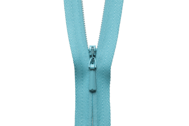 YKK Lightweight Concealed Coil Zip, 20cm, Sea Green 385