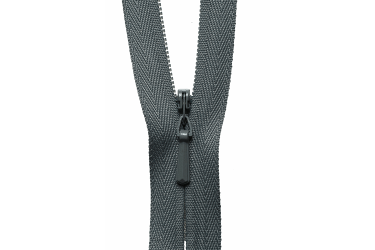 YKK Lightweight Concealed Coil Zip, 23cm, Elephant