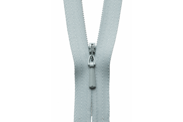 YKK Lightweight Concealed Coil Zip, 23cm, Pale Grey 574