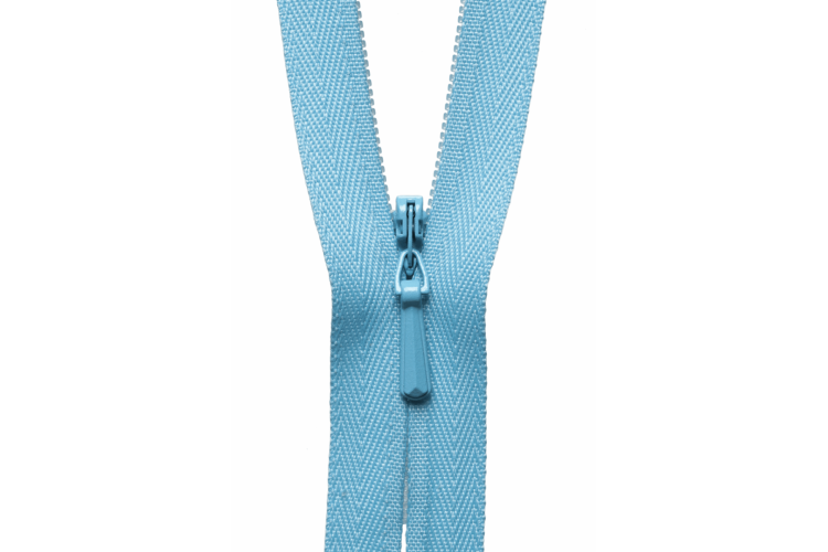 YKK Lightweight Concealed Coil Zip, 23cm, Sky Blue 545