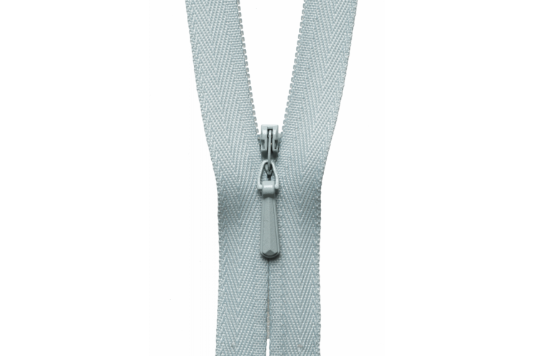 YKK Lightweight Concealed Coil Zip, 56cm, Pale Grey 574