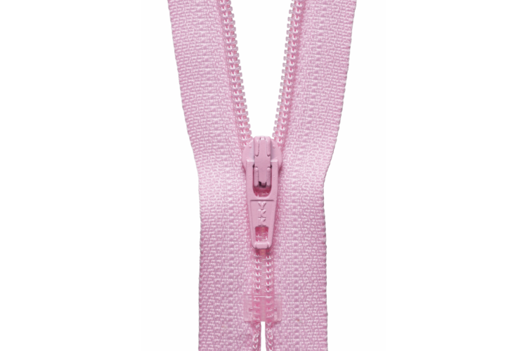YKK Visible Plastic Coil Zip, 18cm, Mid Pink 513