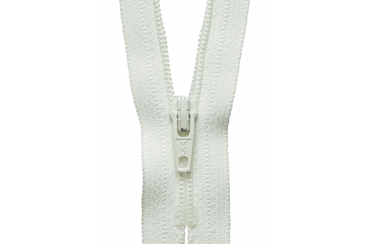 YKK Visible Plastic Coil Zip, 20cm, Cream 502