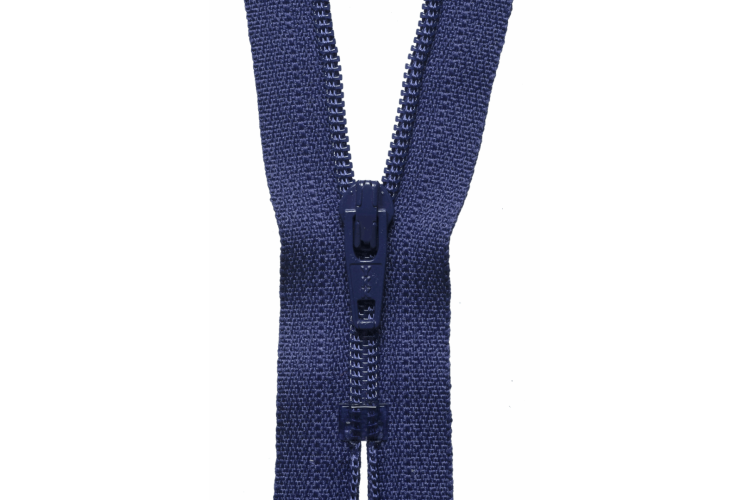 YKK Visible Plastic Coil Zip, 20cm, Dark Purple 866