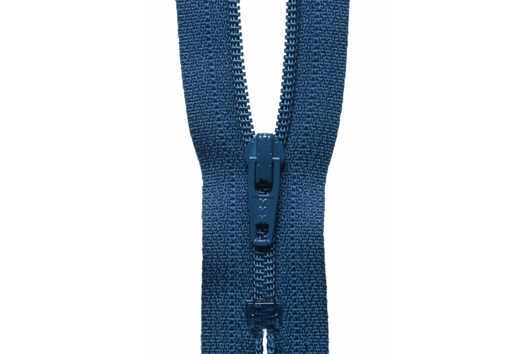 YKK Visible Plastic Coil Zip, 20cm, Denim 040