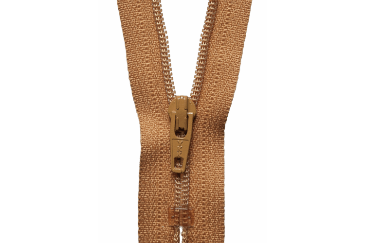 YKK Visible Plastic Coil Zip, 20cm, Old Gold 508