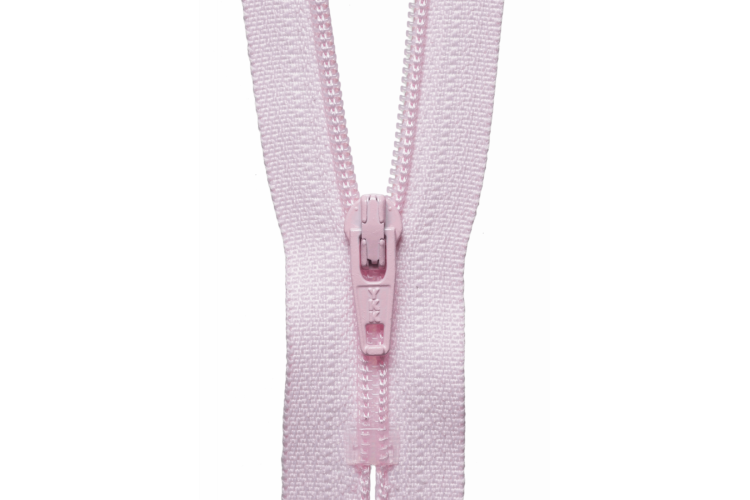 YKK Visible Plastic Coil Zip, 25cm, Light Pink 512