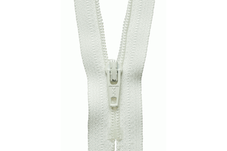 YKK Visible Plastic Coil Zip, 30cm, Cream 502