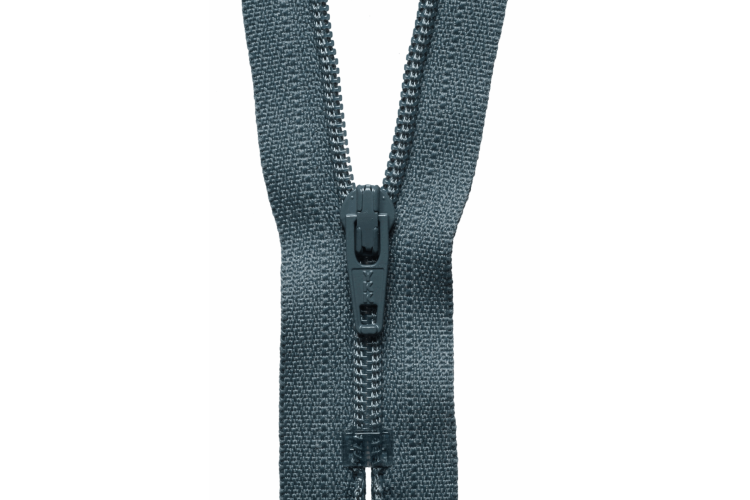 YKK Visible Plastic Coil Zip, 36cm, Dark Grey 578