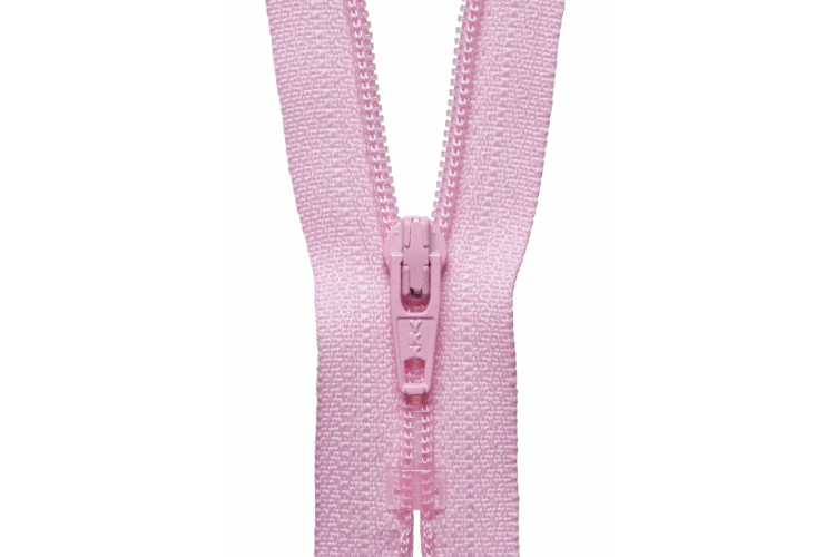 YKK Visible Plastic Coil Zip, 36cm, Mid Pink 513