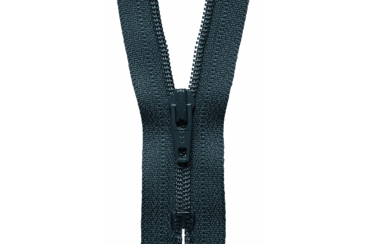 YKK Visible Plastic Coil Zip, 41cm, Charcoal