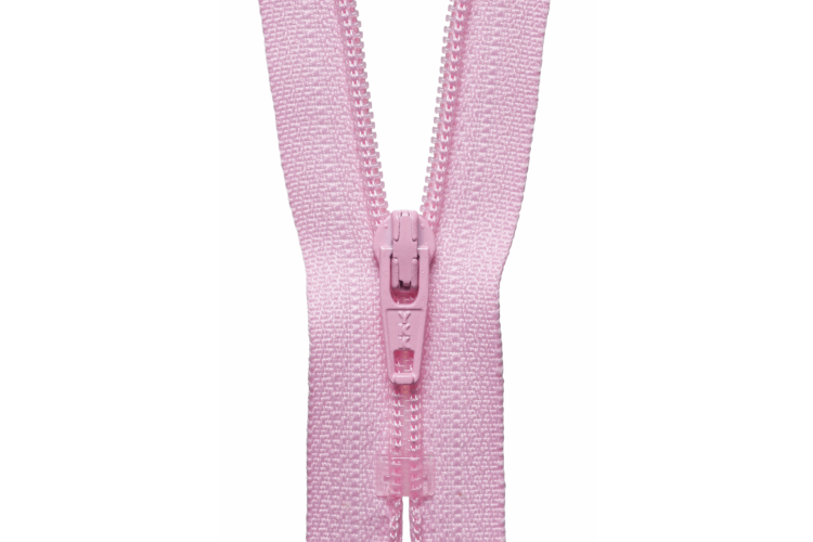 YKK Visible Plastic Coil Zip, 51cm, Mid Pink
