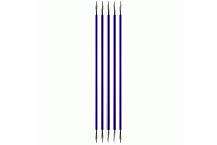 Zing Double-Ended Knitting Pins Set of Five: 15cm x 3.75mm