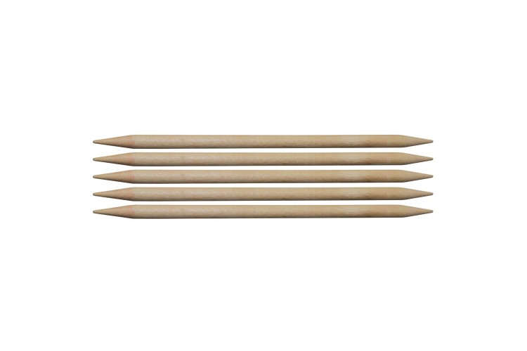Basix Birch Double-Ended Knitting Pins Set of Five: 20cm x 7mm